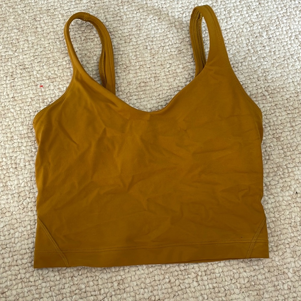 Brass color Lululemon top